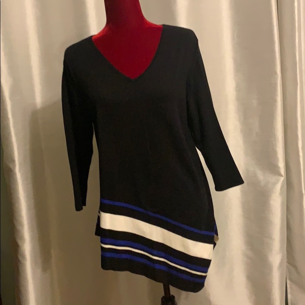 Alfani VNeck Tunic Sweater Top